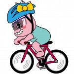妹　自転車